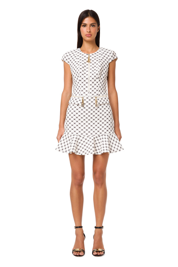 Mini-robe avec zip central - Elisabetta Franchi® Outlet