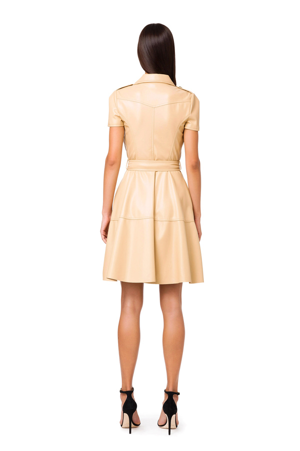 Elisabetta Franchi shirt dress with lapels and belt - Elisabetta Franchi® Outlet