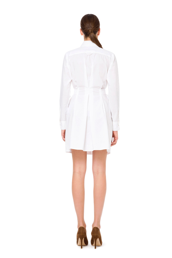 Elisabetta Franchi short dress with logo-emblazoned sash - Elisabetta Franchi® Outlet