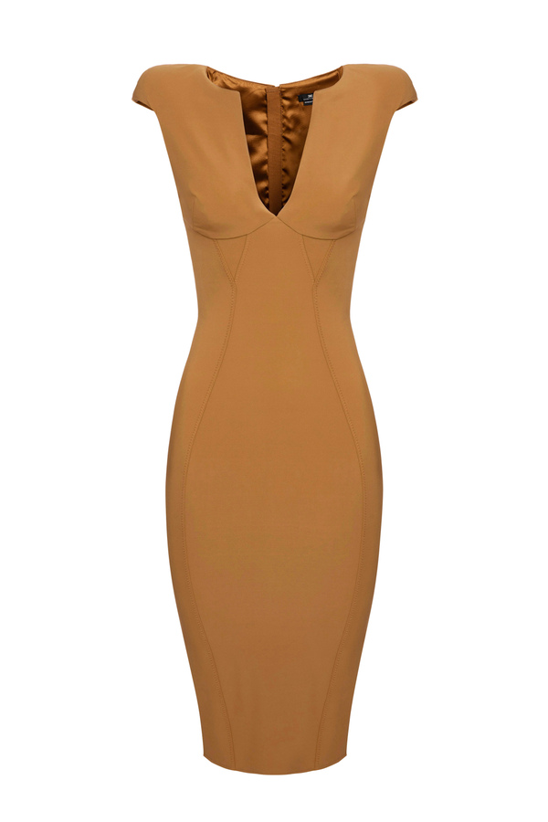 Elisabetta Franchi V-neck pencil dress - Elisabetta Franchi® Outlet