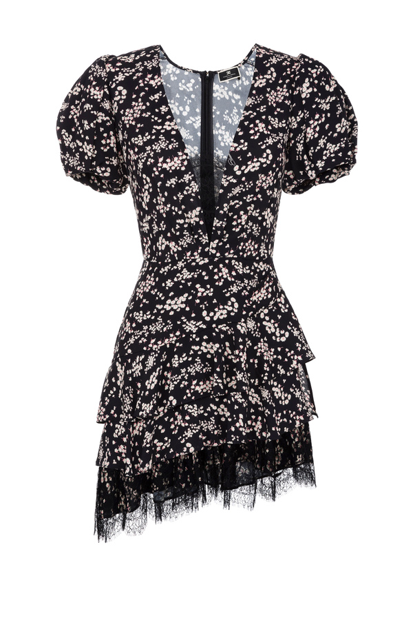 Mini-robe avec imprimé micro fleur - Elisabetta Franchi® Outlet