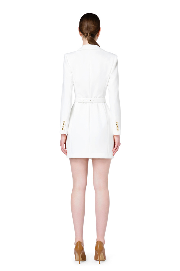 Coat dress with macro chain - Elisabetta Franchi® Outlet