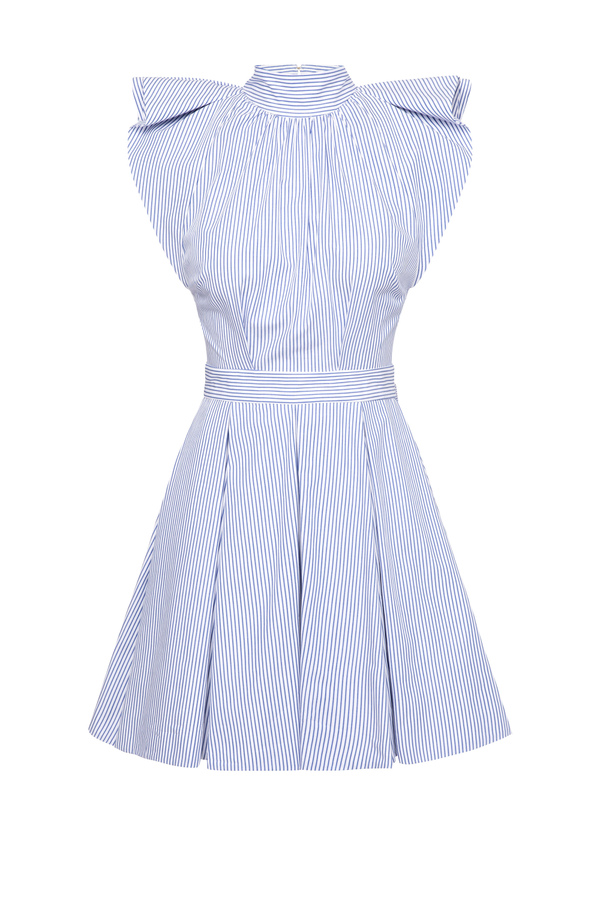Babydoll dress with flounced straps - Elisabetta Franchi® Outlet