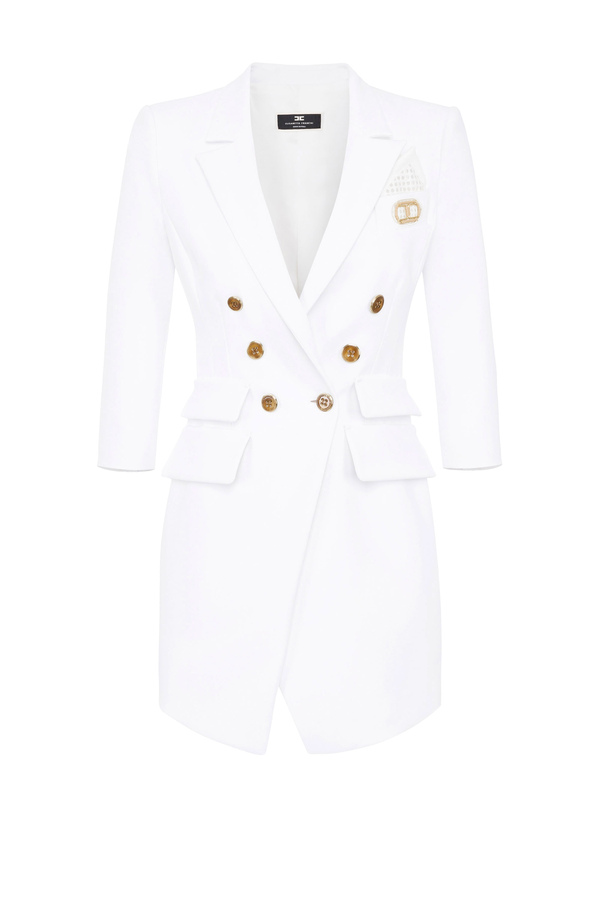 Robe-manteau à double boutonnage par Elisabetta Franchi - Elisabetta Franchi® Outlet