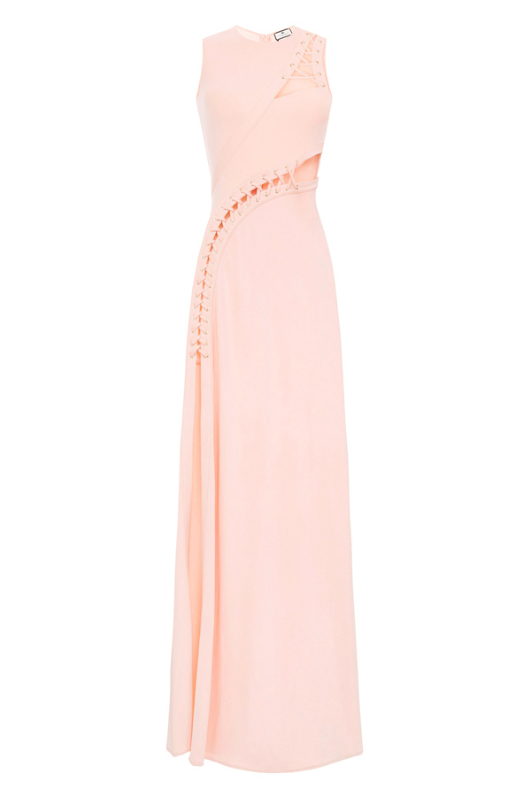 Red Carpet sleeveless dress with opening - Elisabetta Franchi® Outlet