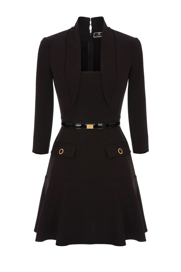 Dress with flared skirt and bolero jacket - Elisabetta Franchi® Outlet