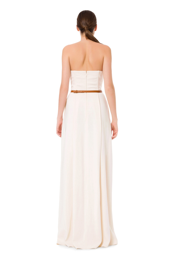 Abito Red Carpet con bustier e cintura con charms - Elisabetta Franchi® Outlet