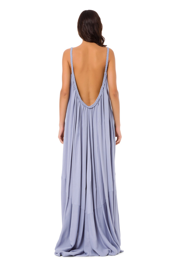 Red Carpet dress with intertwined neckline - Elisabetta Franchi® Outlet