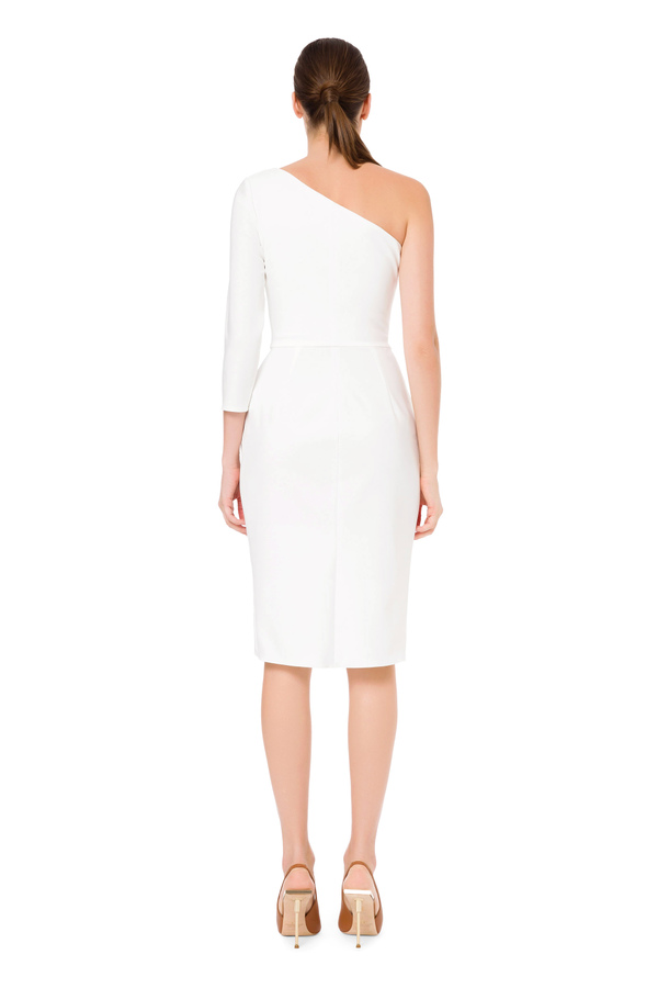 Asymmetric one-shoulder dress - Elisabetta Franchi® Outlet