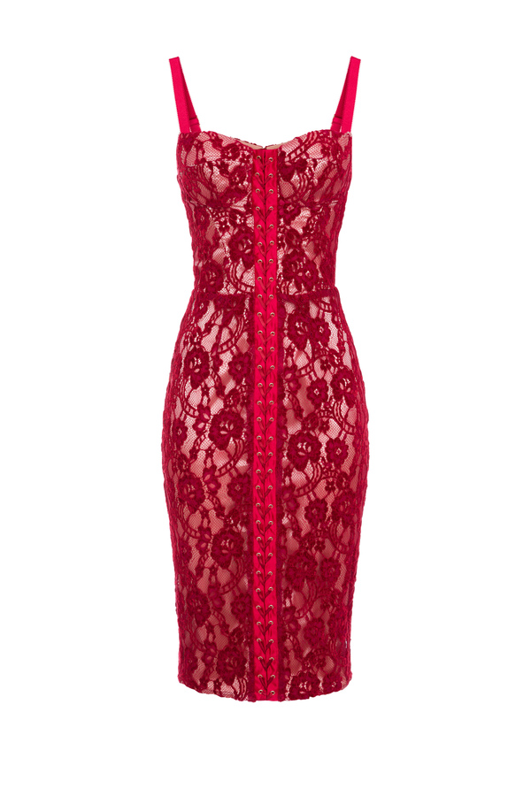 Tubino in pizzo rebrod di velluto Elisabetta Franchi Outlet