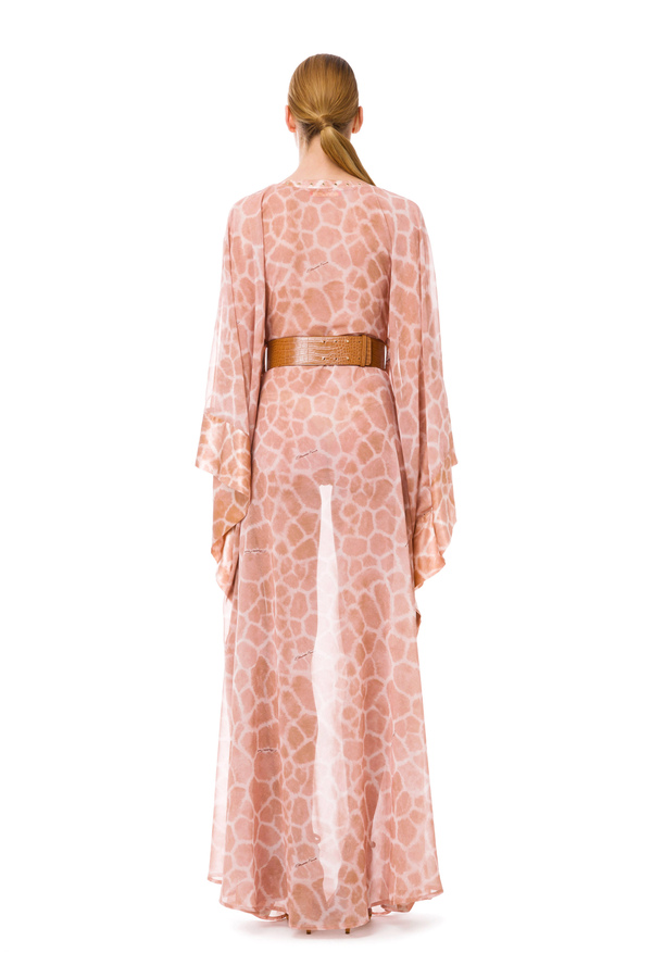 Long skirt with belt at the waist and charms - Elisabetta Franchi® Outlet