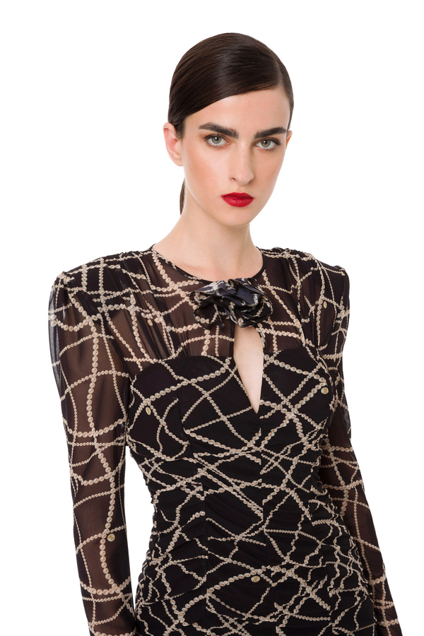 Abito con scritte elisabetta franchi shop