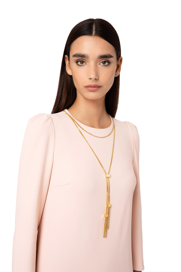 Boxy dress with necklace - Elisabetta Franchi® Outlet