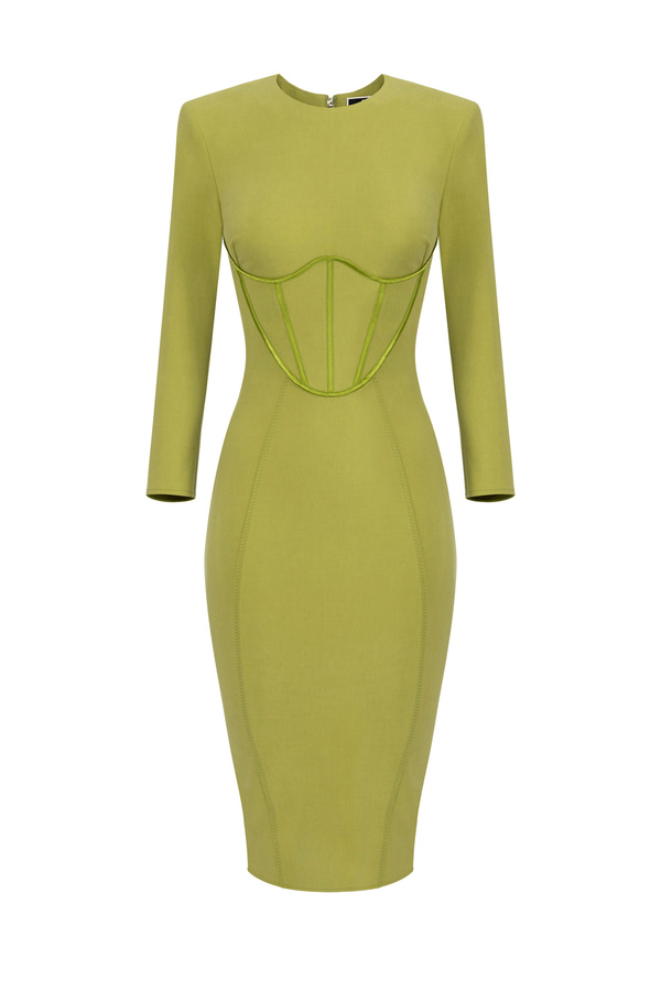 Etuikleid mit Bustier-Oberteil aus Viskose - Elisabetta Franchi® Outlet