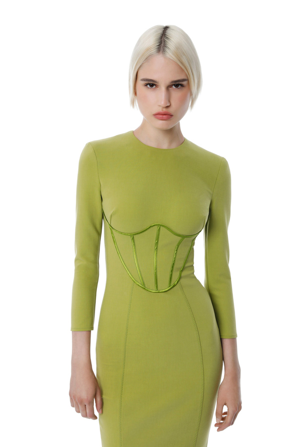 Etuikleid mit Bustier-Oberteil aus Viskose - Elisabetta Franchi® Outlet