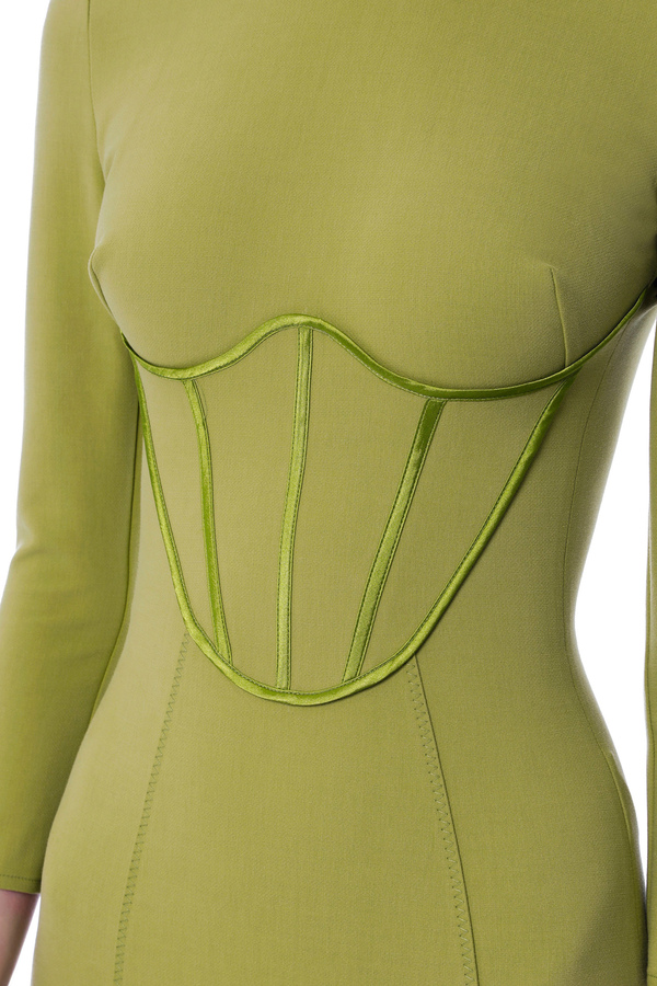 Etuikleid mit Bustier-Oberteil aus Viskose - Elisabetta Franchi® Outlet