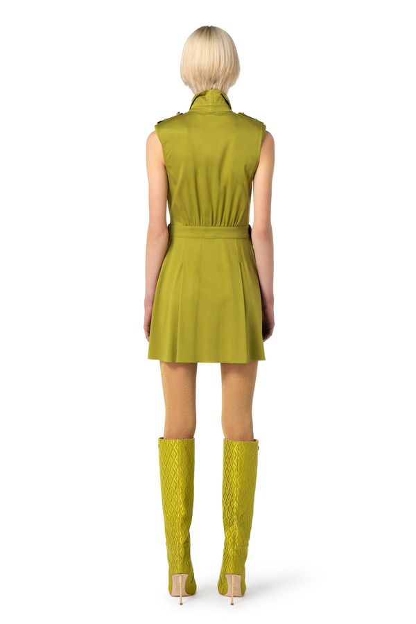 Minikleid aus Lyocell-Satin - Elisabetta Franchi® Outlet