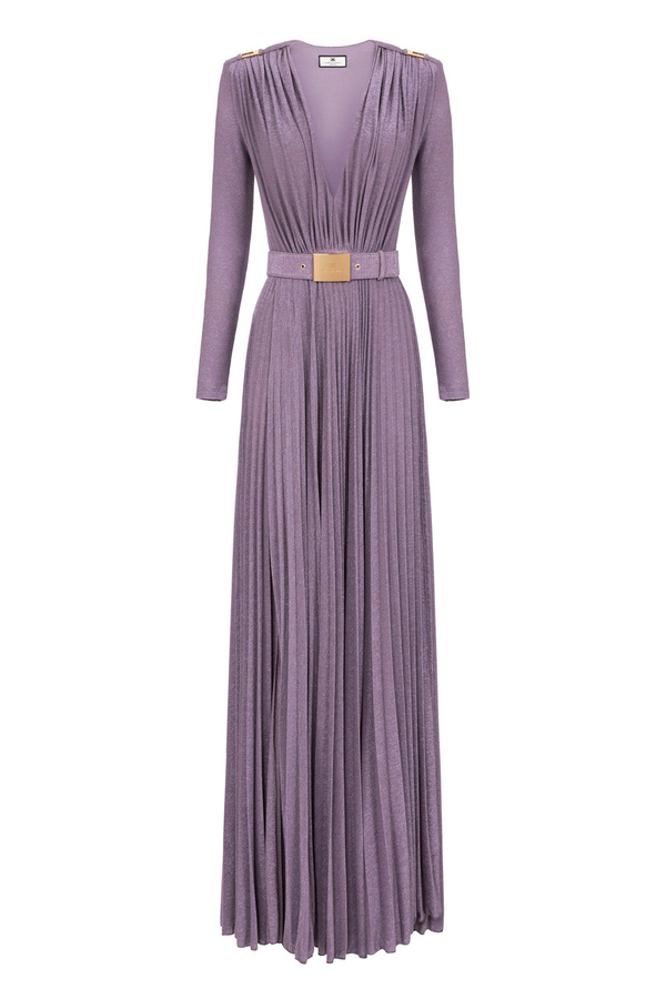 Red Carpet lurex jersey dress - Elisabetta Franchi® Outlet