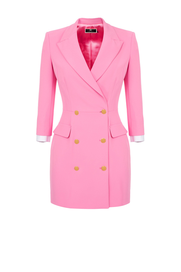 Coat dress with martingale belt - Elisabetta Franchi® Outlet