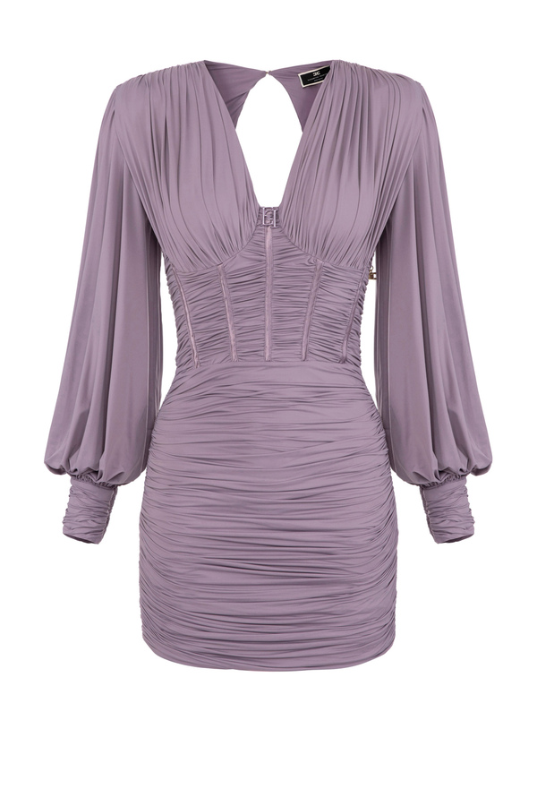 Jersey bustier mini-dress - Elisabetta Franchi® Outlet