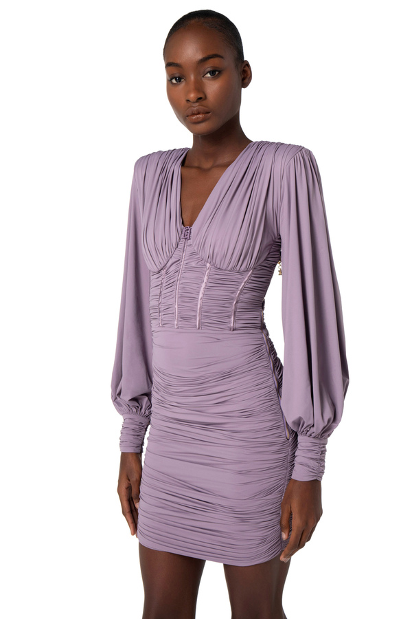 Jersey bustier mini-dress - Elisabetta Franchi® Outlet