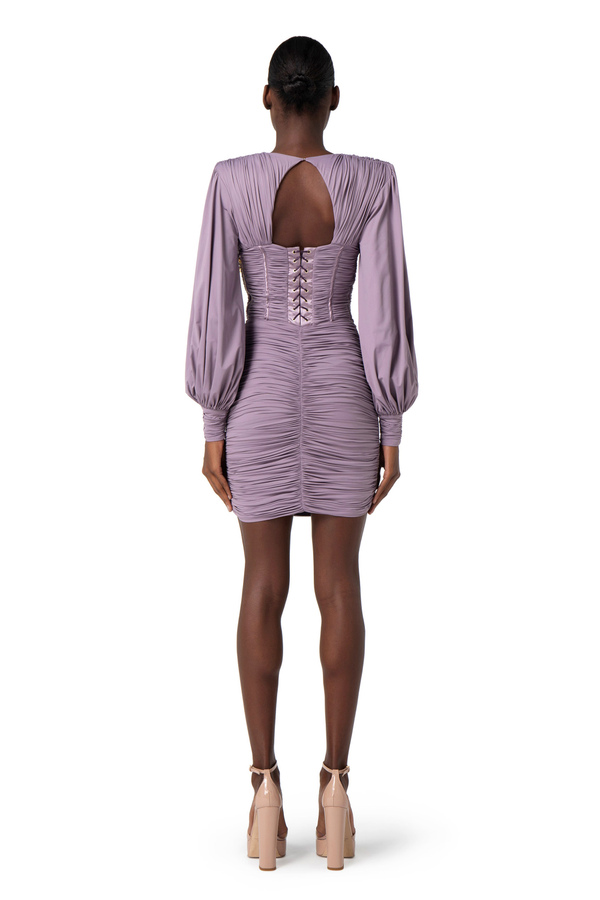 Jersey bustier mini-dress - Elisabetta Franchi® Outlet