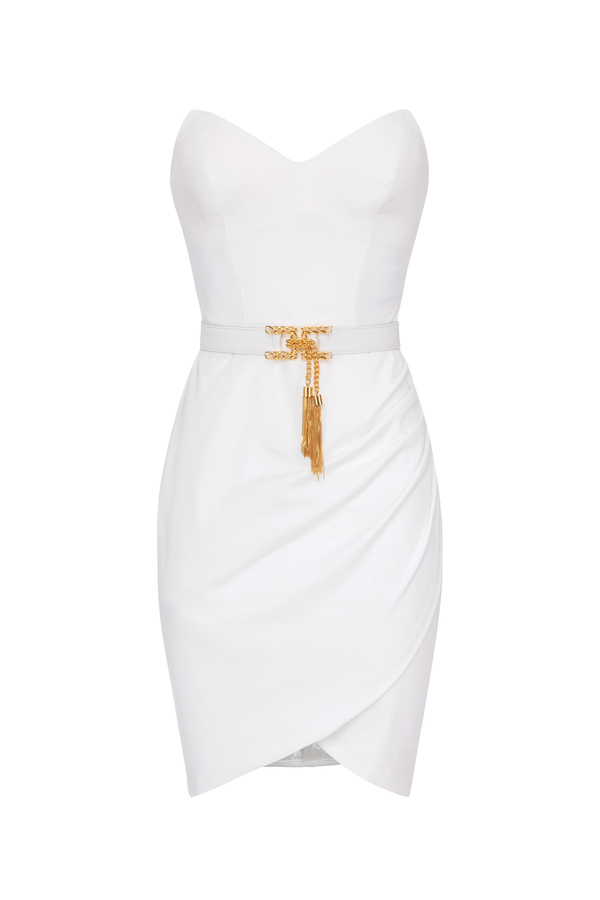 Mini dress with bustier top - Elisabetta Franchi® Outlet