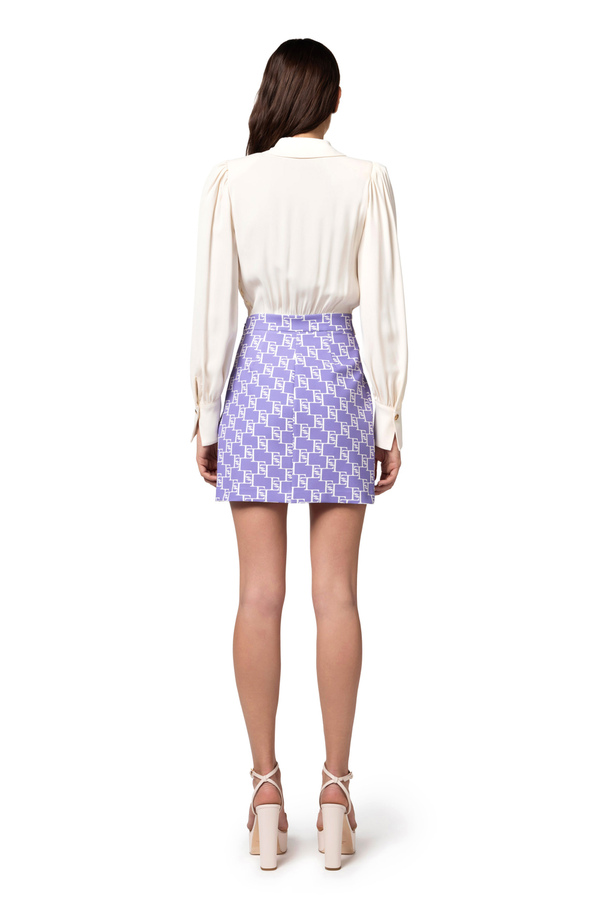 Zweiteiliges Minikleid aus Viskose - Elisabetta Franchi® Outlet