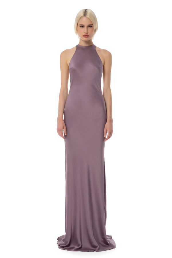 Silk red carpet dress - Elisabetta Franchi® Outlet