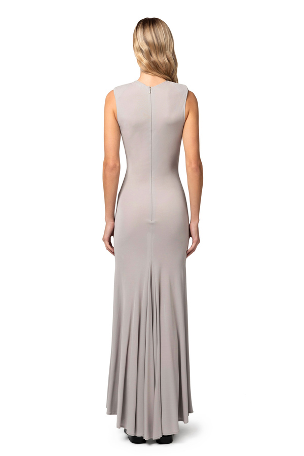 Jersey long dress flared at the bottom - Elisabetta Franchi® Outlet