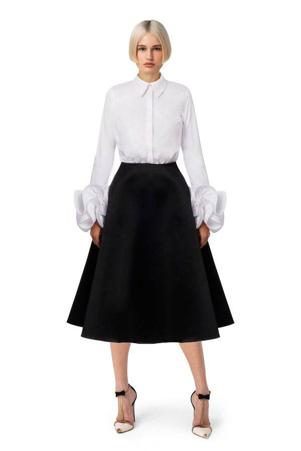 Midi dress consisting of shirt and skirt - Elisabetta Franchi® Outlet