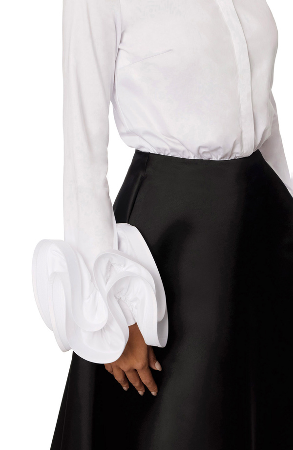 Midi dress consisting of shirt and skirt - Elisabetta Franchi® Outlet