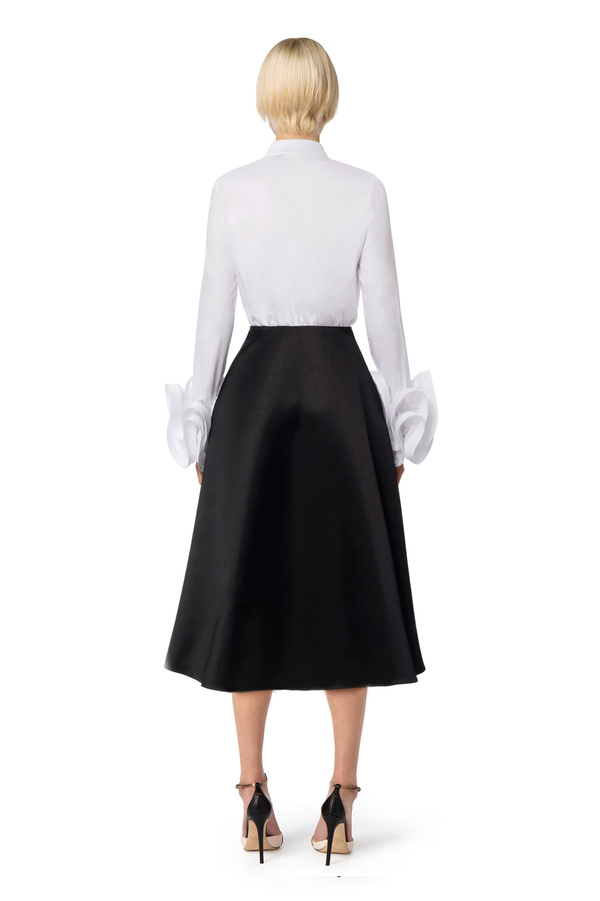 Midi dress consisting of shirt and skirt - Elisabetta Franchi® Outlet