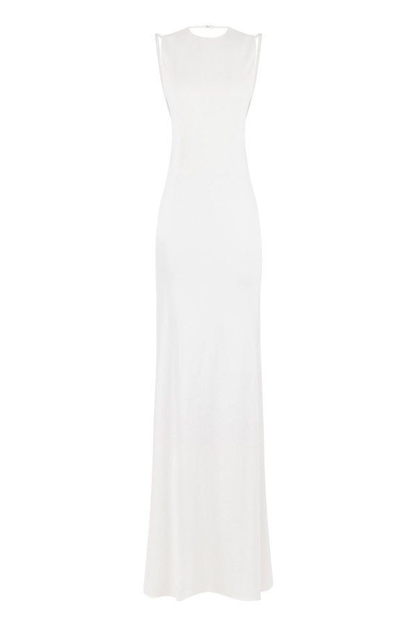 Red carpet dress with bare back - Elisabetta Franchi® Outlet