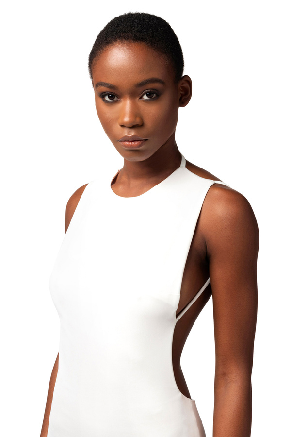 Red carpet dress with bare back - Elisabetta Franchi® Outlet