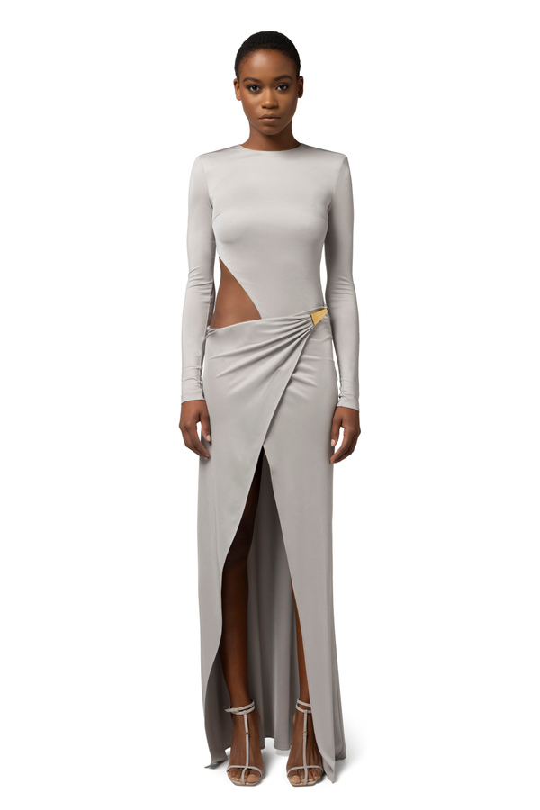 Robe Red Carpet en jersey avec mousqueton - Elisabetta Franchi® Outlet
