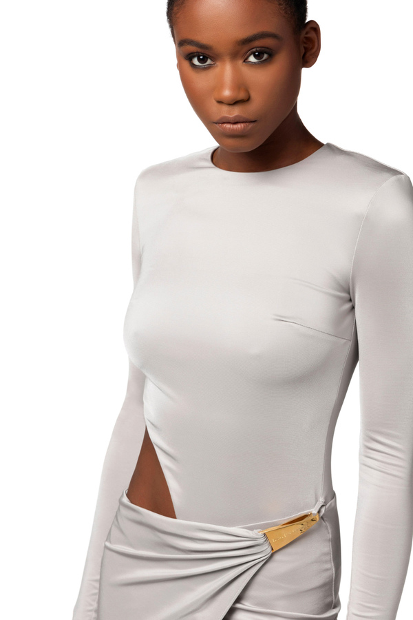 Robe Red Carpet en jersey avec mousqueton - Elisabetta Franchi® Outlet