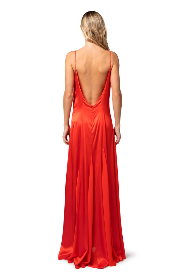 Silk red carpet dress - Elisabetta Franchi® Outlet