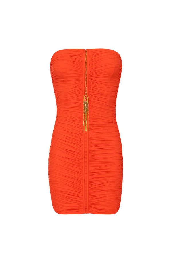 Mini-dress in draped jersey - Elisabetta Franchi® Outlet