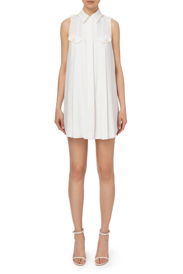 Short sleeveless dress - Elisabetta Franchi® Outlet