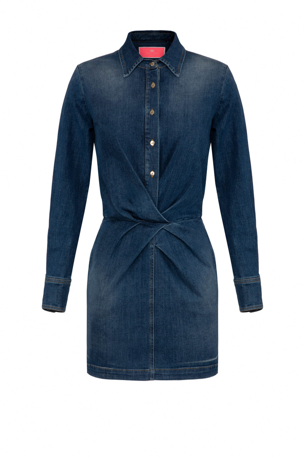 Miniabito in jeans - Elisabetta Franchi® Outlet