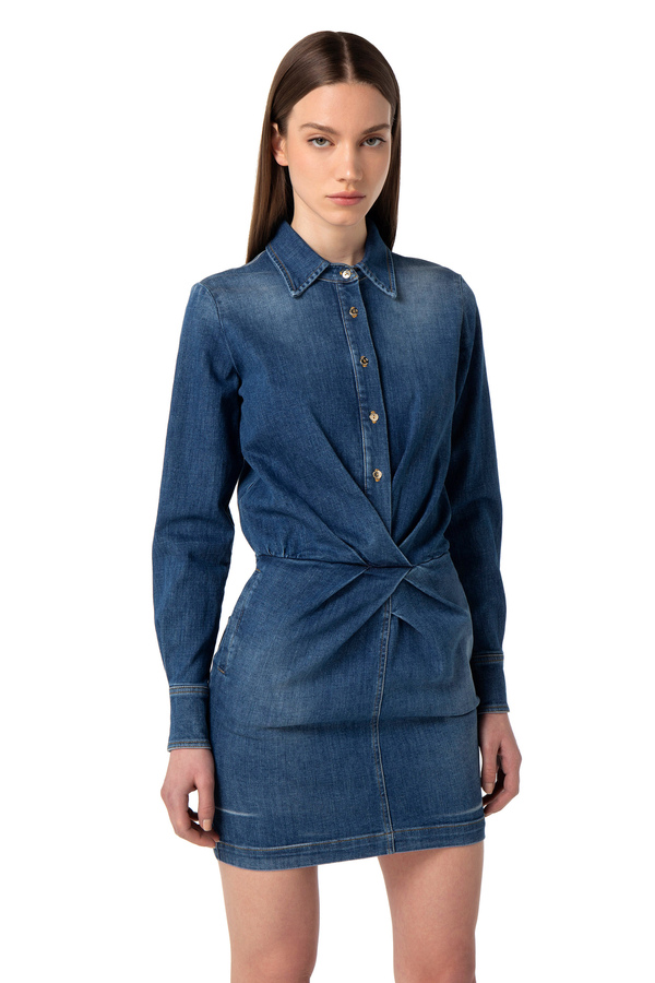 Miniabito in jeans - Elisabetta Franchi® Outlet