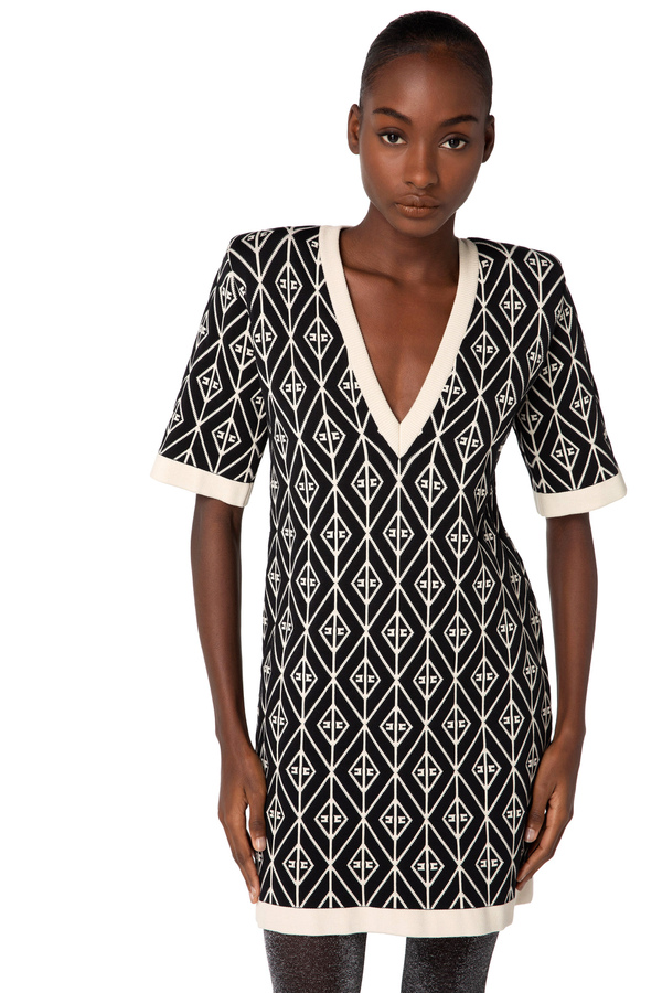 Mini abito in maglia elisabetta franchi sale