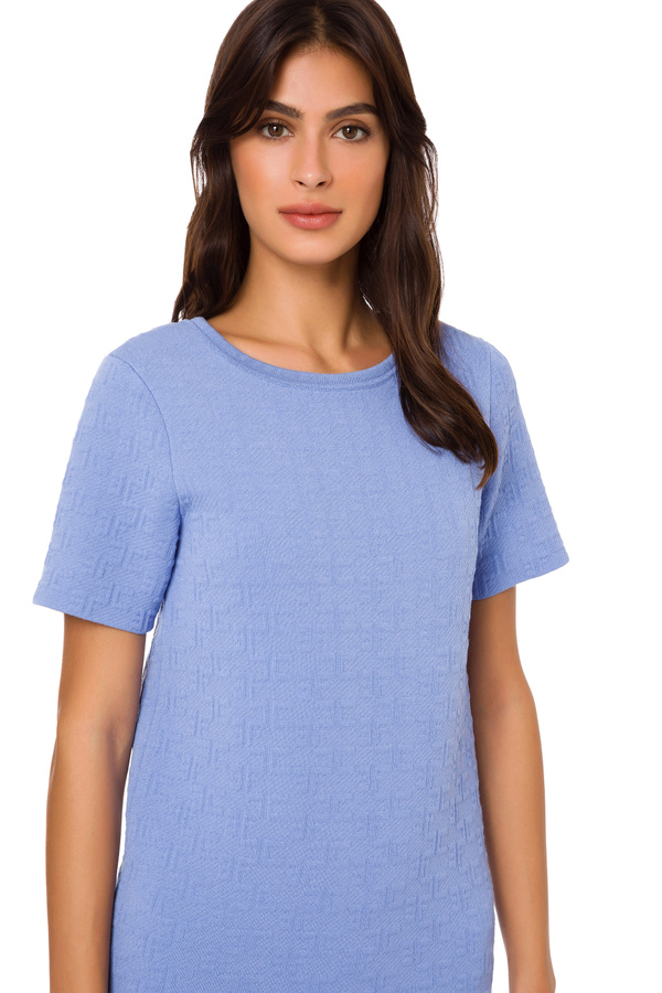 Boxy dress with embossed monogram - Elisabetta Franchi® Outlet