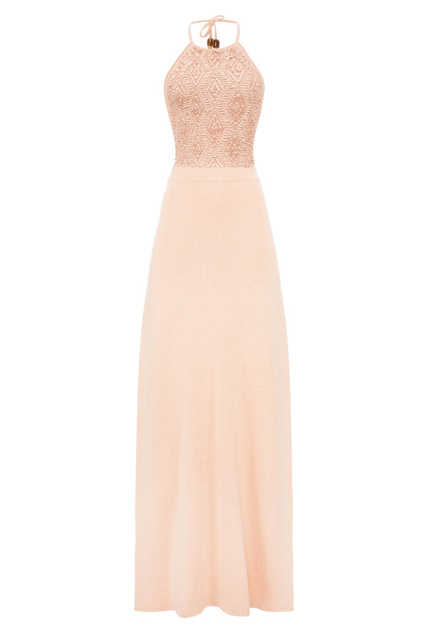 Red Carpet dress with woven stitch - Elisabetta Franchi® Outlet