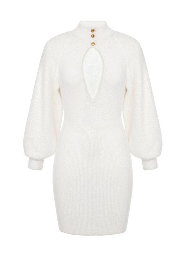 Mini-robe en tricot effet lapin - Elisabetta Franchi® Outlet