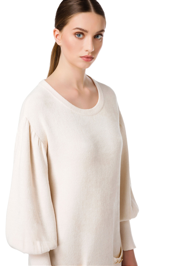 Chenille dress with wide sleeves - Elisabetta Franchi® Outlet