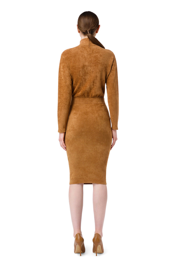 Chenille sheath dress with pockets - Elisabetta Franchi® Outlet