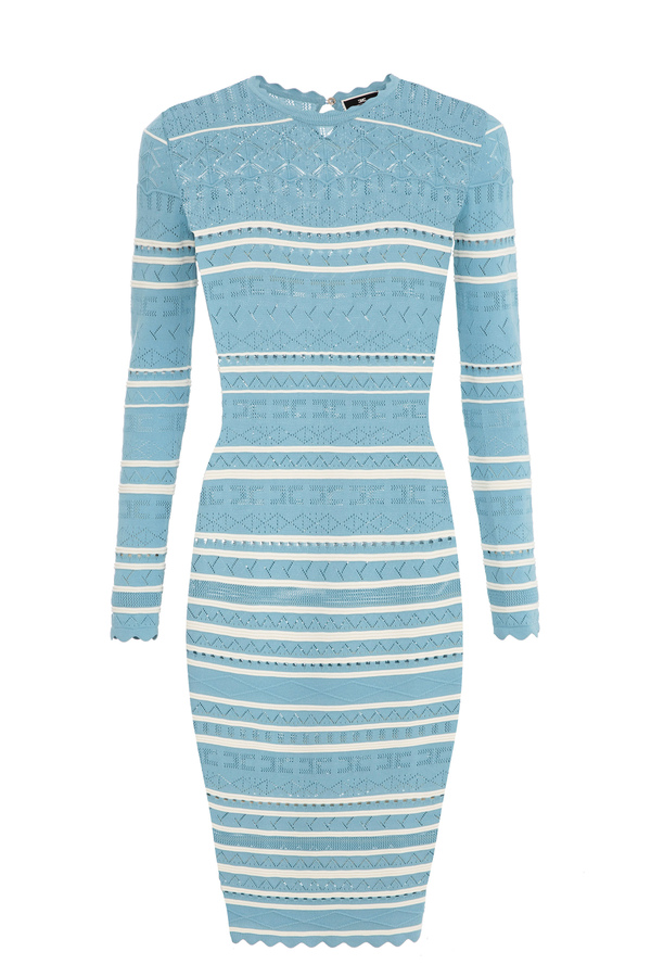 Crochet calf-length dress - Elisabetta Franchi® Outlet