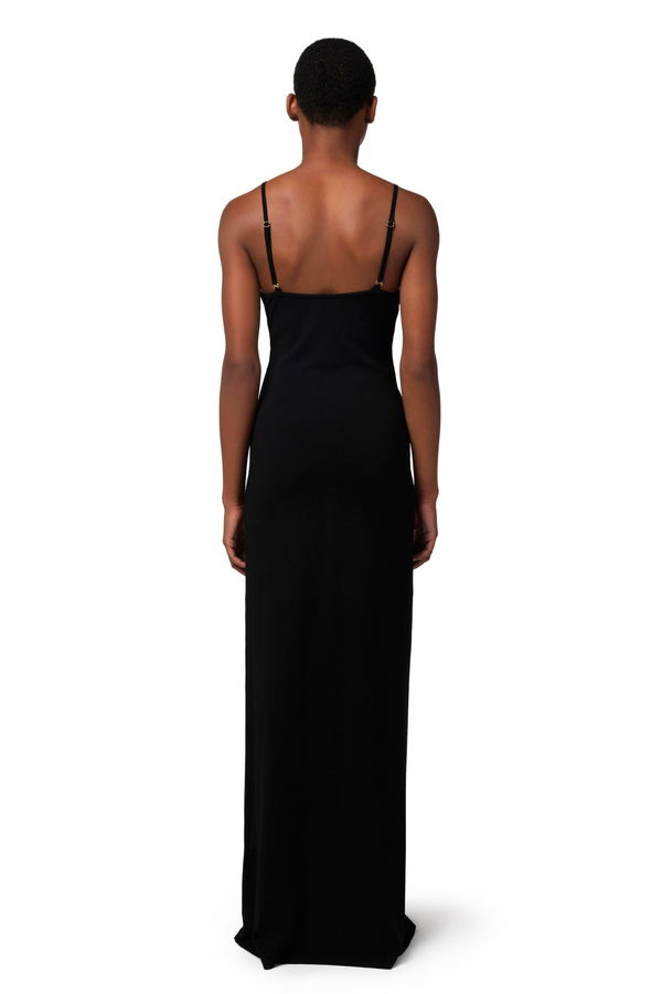 Red Carpet Kleid aus Viskose mit Ring - Elisabetta Franchi® Outlet
